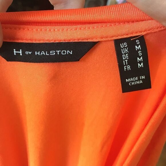 H by Halston S tangerine knit T-shirt - Picture 3 of 3